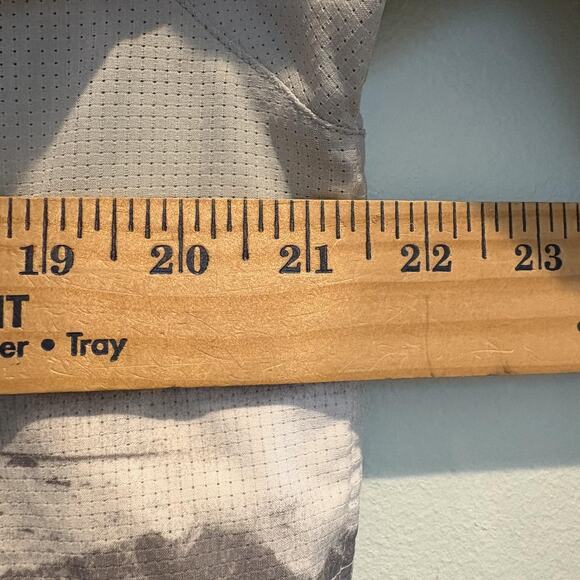 Marmot Pullover Mens Medium Gray Hooded Lightweight Anorak Jacket Mountain Print - Picture 12 of 16